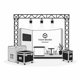 Exhibition and event logistics icon